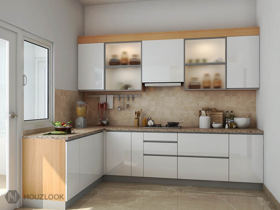 7'X9'-Elegant-L-Shape-Kitchen | Houzlook